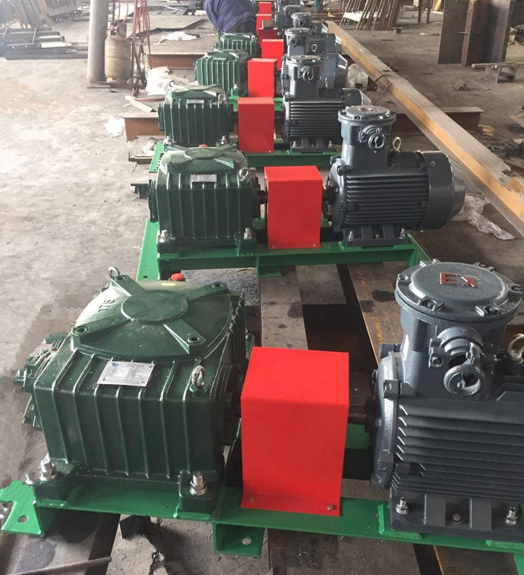 Horizontal drilling mud agitator prepared to shipment