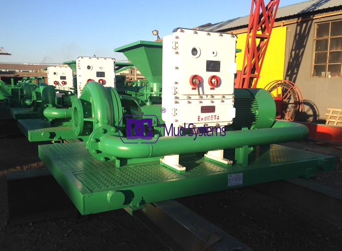 Jet mud mixer user for solid control system delivery