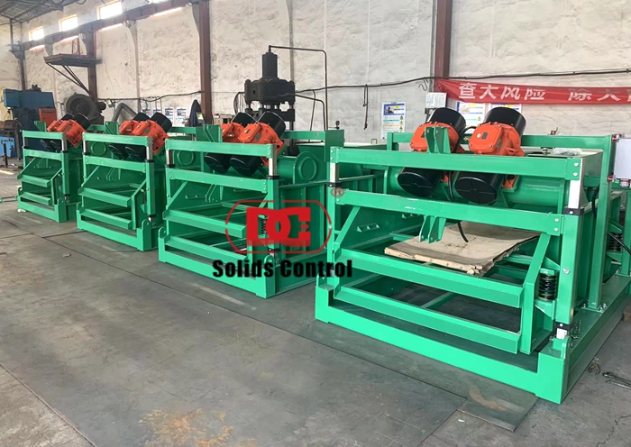 Double deck drilling fluid shale shaker ship to Columbia