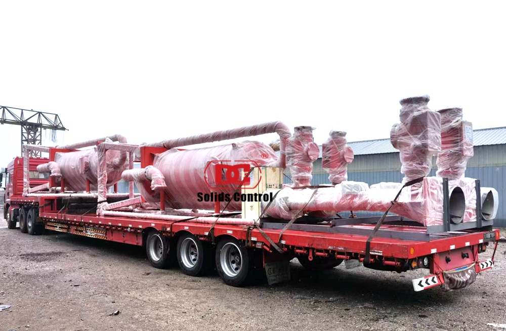 ASME Certificated ZYQ1200 Mud gas separator shiped to foreign clients